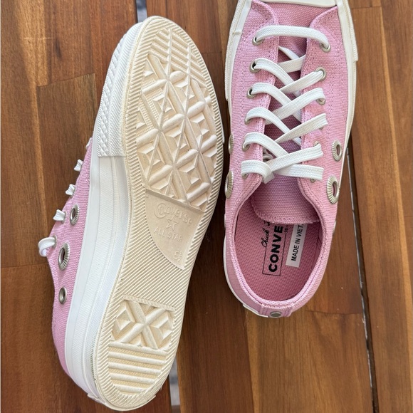 CONVERSE Chuck 70 Metal Rings Low Top Size 7,5 Women's Shoes Pink - Picture 7 of 8